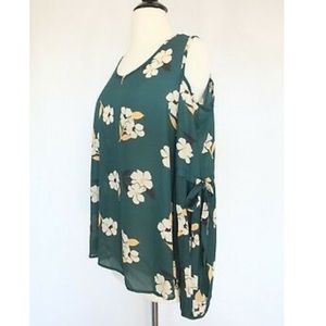 Sienna Sky Cold Shoulder Floral Top